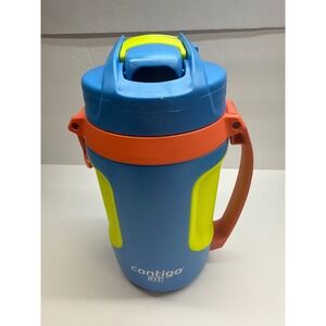 Contigo Fit Autospout Water Bottle Blue Green Orange Push Button Lid 32oz